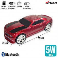 Caixa de Som Bluetooth Camaro WS-600 Xtrad - Bordô